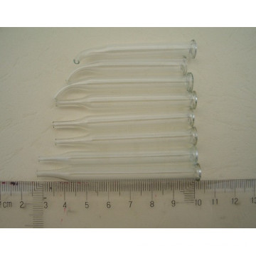 Clear Hand-Made Tapering Curved Glass Pipette for Measuring Liquid